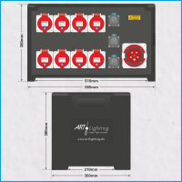 AL-MEDIUM-PE 125A/400V, 2x RCD