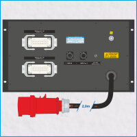 AL-RACKPOWER MkII DMX 32A/400V, 6HE, 12-ch., 2x RCD