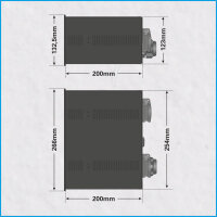 AL-RACKPOWER MkII DMX 32A/400V, 6HE, 12-ch., 2x RCD