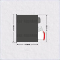 AL-RACKPOWER MkII 63A/400V, 6HE, 4x RCD