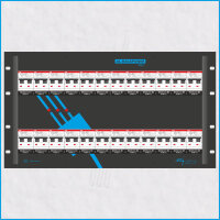 AL-RACKPOWER MkII 63A/400V, 6HE, 24x RCBO