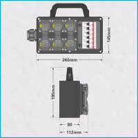 AL-MIDI 63A/400V CEE-Reduzierung