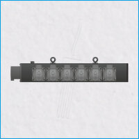 AL-TRUSSLINE-P, 1x CEE 16A/400V, 6x Schuko, all black