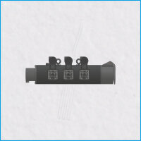 AL-TRUSSLINE-P, 2x CEE 16A/400V, 3x powerCON T1, all black