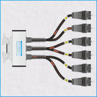 AL-ECOSPLITT 6 DS, HAN 16E female, 6x Schukostecker