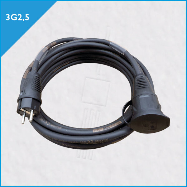 TITANEX Vollgummi-Schukokabel 3G2,5, PCE