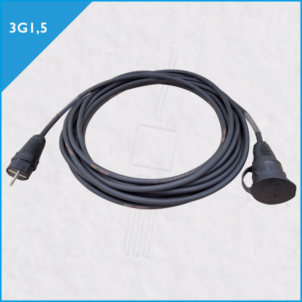 TITANEX Vollgummi-Schukokabel 3G1,5, PCE