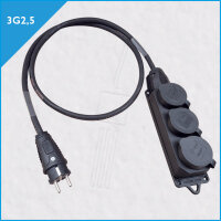 TITANEX Dreifach-Schukokabel 3G2,5, Elastomer-Schukoleiste