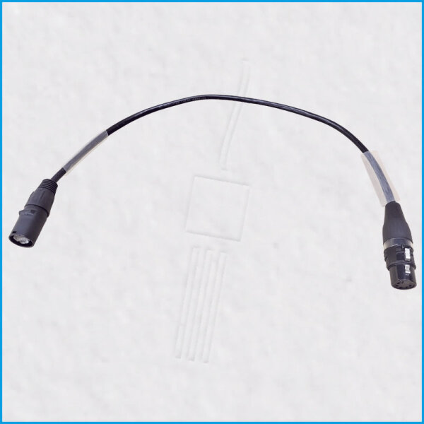 CAT6a etherCON-Adapter, RJ45 auf XLR 5-polig female, 0,5m