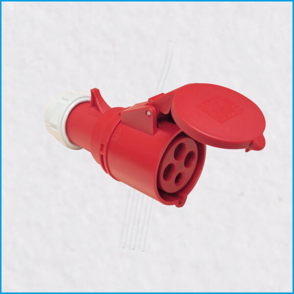 CEE-Kupplung 16A/400V 4-polig, TWIST, rot, IP44, PCE