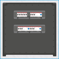 AL-MEDIUM-PE MAX 125A/400V, 3x RCD