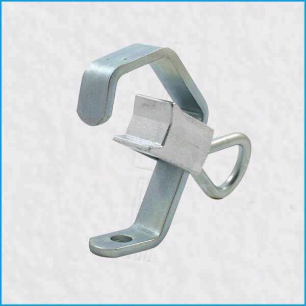 DOUGHTY C-Rohrhaken mit Andruckmechanik, T21800, 48-51mm, 40kg, silber