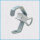 DOUGHTY C-Rohrhaken mit Andruckmechanik, T21800, 48-51mm, 40kg, silber
