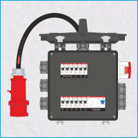 AL-MEDIUM-Q MkII 32A/400V, 1x RCD