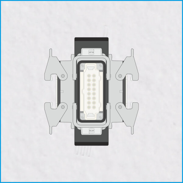 Multicore T-Verteiler 1 auf 2, HAN 16E