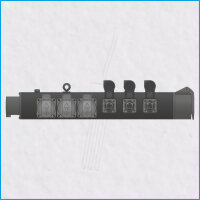 AL-TRUSSLINE-P, 2x CEE 16A/400V, 3x Schuko, 3x T1, all black
