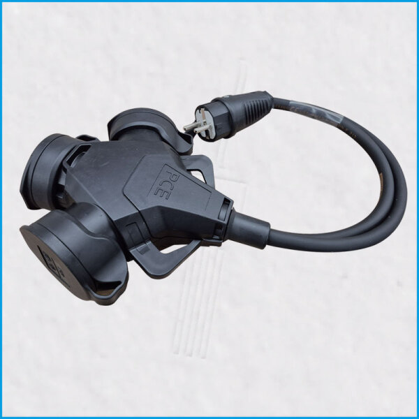 TITANEX Dreifach-Schukobommel 3G2,5, PCE, 1m *AKTION*