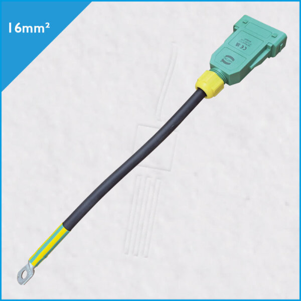 TITANEX PE-Adapter 1x16mm², HAN GND male/M10, 0,3m