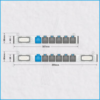 AL-TRUSSLINE 6/2, 2x HAN 16E, 6x Schuko