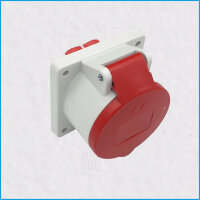CEE-Anbaudose 16A/400V, TwinCONTACT, rot, IP44, MENNEKES