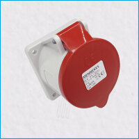 CEE-Anbaudose 32A/400V, TwinCONTACT, rot, IP44, MENNEKES