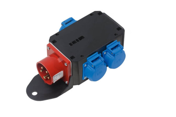 Schuko-Kompaktverteiler CEE 16A/400V