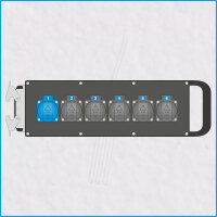 AL-PROSPLITT-S MkII 6/1, 1x HAN 16E, 6x Schuko