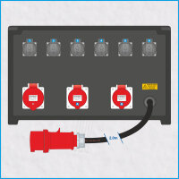 AL-MEDIUM-PE 32A/400V, 2x RCD