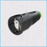 Gummi-Schukokupplung, 2,5mm², IP20, grüner...