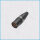XLR-Stecker (male), PRO-Version (Vollmetall), 5-polig, schwarz